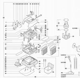Metabo 602033 ASR 2050 spare parts