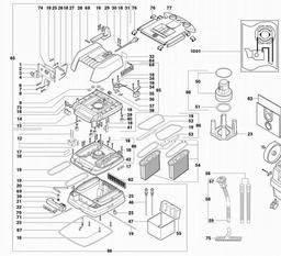 Metabo 602044 SHR 2050 M spare parts