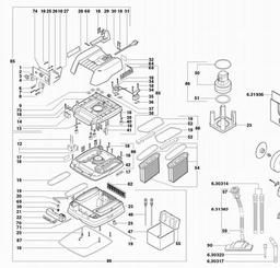 Metabo 602044 SHR 2050 M spare parts