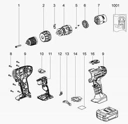 Metabo 602135 BS 14.4 Li spare parts