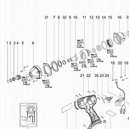Metabo 602160 SSP 12 spare parts