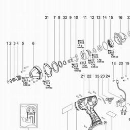 Metabo 602160 SSP 12 spare parts