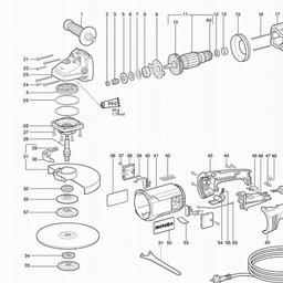 Metabo 602230 W 2230 spare parts