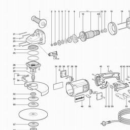 Metabo 602232 W 2232 X Quick spare parts