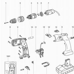 Metabo 602261 BS 15.6 Plus spare parts