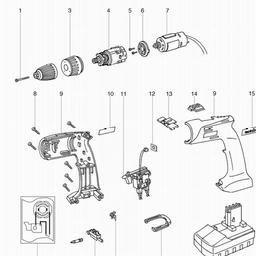 Metabo 602263 BS 15.6 PLUS spare parts