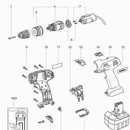 Metabo 602270 BST 9.6 spare parts