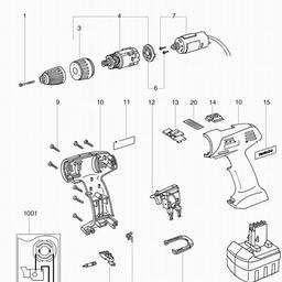 Metabo 602270 BST 9.6 spare parts