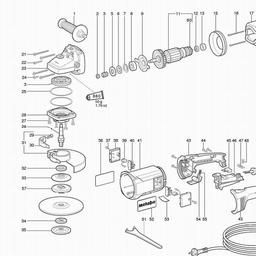 Metabo 602280 W 2280 spare parts
