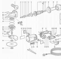 Metabo 602281 W 2281 X spare parts