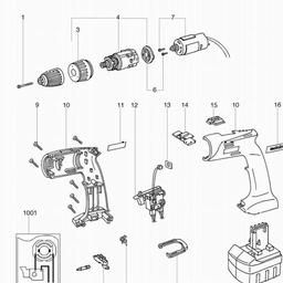 Metabo 602228 BS 9.6 Impuls spare parts