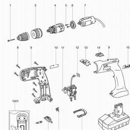 Metabo 602306 BS 15.6 PLUS spare parts