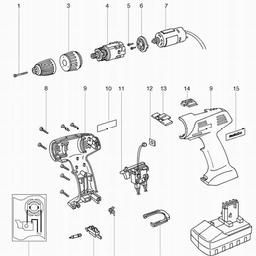 Metabo 602307 BST 15.6 PLUS spare parts