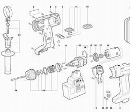 Metabo 602312 SB E AT 212/2 R+L spare parts
