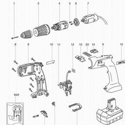 Metabo 602413 SB 12 Impuls spare parts