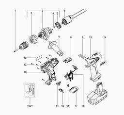 Metabo 602421 BSP 18 Plus spare parts