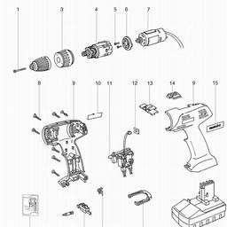 Metabo 602425 BST 18 Impuls spare parts