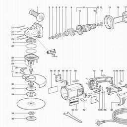 Metabo 602528 W 2530 spare parts