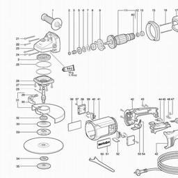 Metabo 602528 W 2530 spare parts