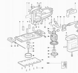 Metabo 604350 SR 4350 spare parts