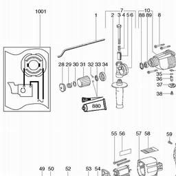 Metabo 604475 BHE 75 spare parts
