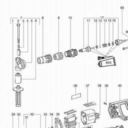 Metabo 605061 S E 5061 R+L spare parts
