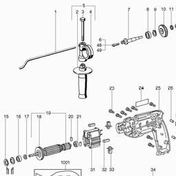 Metabo 606006 SB E 600 R+L spare parts