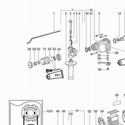 Metabo 606009 BH 6009 S spare parts