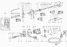 Metabo 606015 BH E 6015 S- R+L spare parts
