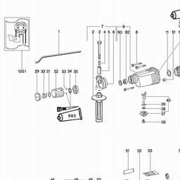 Metabo 606024 BH E 6024 S- R+L spare parts
