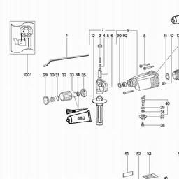 Metabo 606024 BH E 6024 S- R+L spare parts