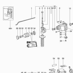 Metabo 606025 BH E 6021 S- R+L spare parts
