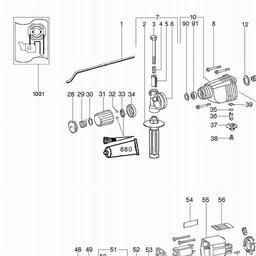 Metabo 606025 BH E 6021 S- R+L spare parts