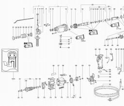 Metabo 606027 BH E 6024 CONTACT spare parts