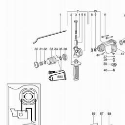 Metabo 606029 BH E 6021 CONTACT spare parts