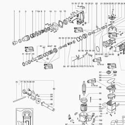 Metabo 606045 Bh E 6045 S spare parts