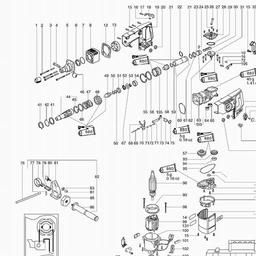 Metabo 606046 Bh E 6046 S spare parts