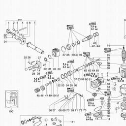 Metabo 606061 KHE 54 spare parts