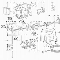 Metabo 606100 STE 80 Quick spare parts