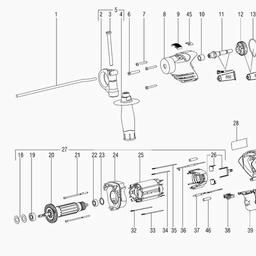 Metabo 606101 SBE 610 spare parts