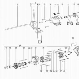 Metabo 606102 SBE 610 Impuls spare parts