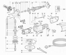 Metabo 606204 W 7-115 spare parts