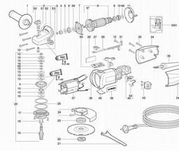Metabo 606204 W 7-115 spare parts