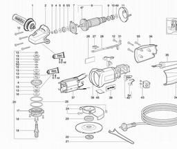 Metabo 606205 W 7-125 spare parts
