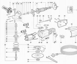 Metabo 606205 W 7-125 spare parts