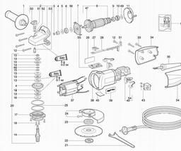 Metabo 606205 W 7-125 spare parts