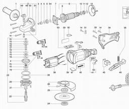 Metabo 606209 WPS 7-125 Quick spare parts
