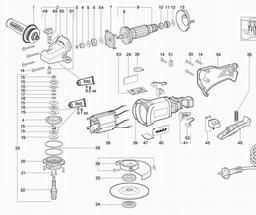 Metabo 606210 WP 7-115 Quick spare parts