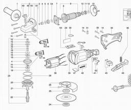 Metabo 606210 WP 7-115 Quick spare parts