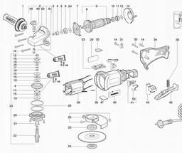 Metabo 606211 WP 7-125 Quick spare parts